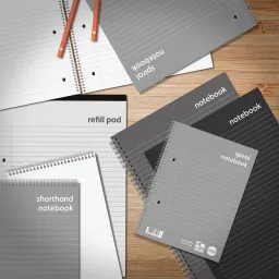 RHINO A4 Memo Pad 160 Page / 80 leaf 8mm Lined R4MP (Pack of 10)