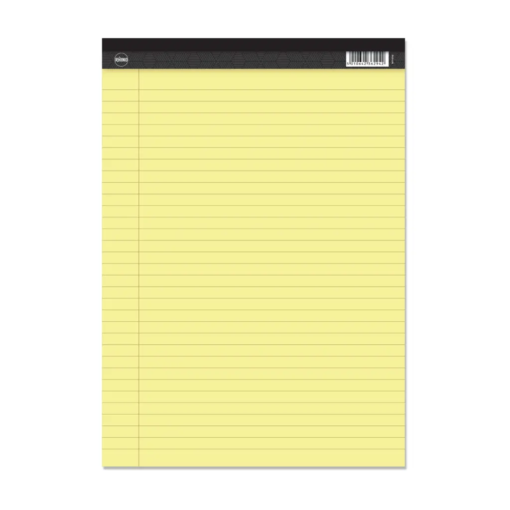 RHINO A4 Perforated Legal Pad 50 Leaf F8M (Pack of 10)