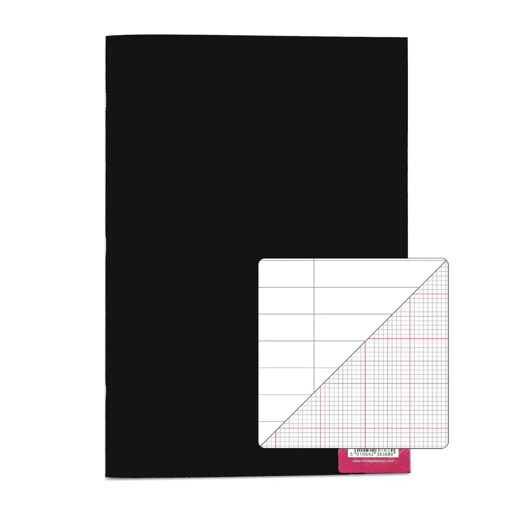 RHINO A4 Polypropylene Toughback Science Book 64 Page F8M and 2:10:20 Graph Ruling (Pack of 6)