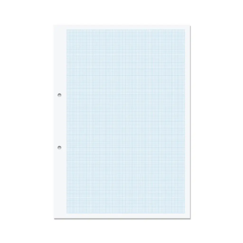 RHINO A4 Punched Graph Paper 500 Leaf 1:5:10 Graph Ruling (Pack of 5)