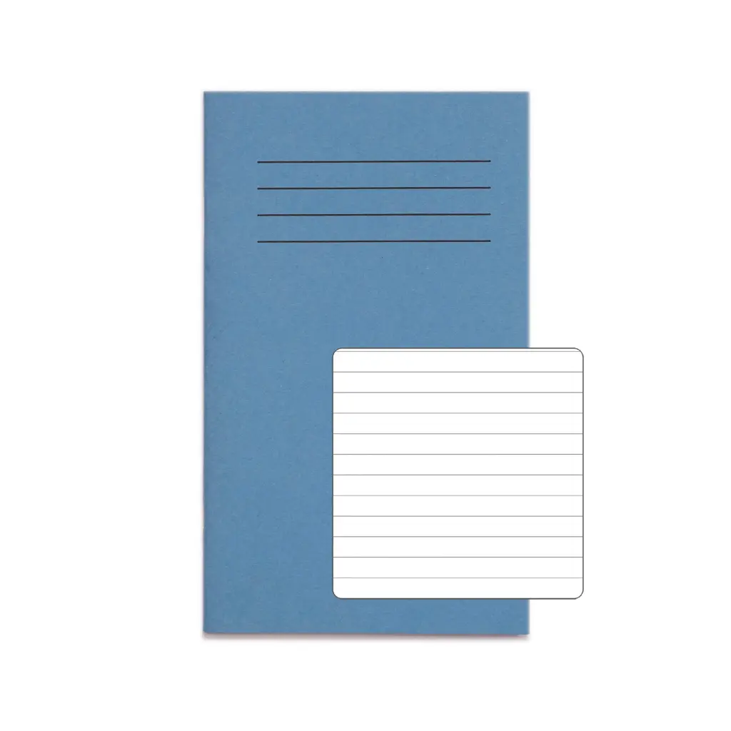 RHINO A6+ Exercise Book 48 Page Blue Light F7 (Pack of 100)