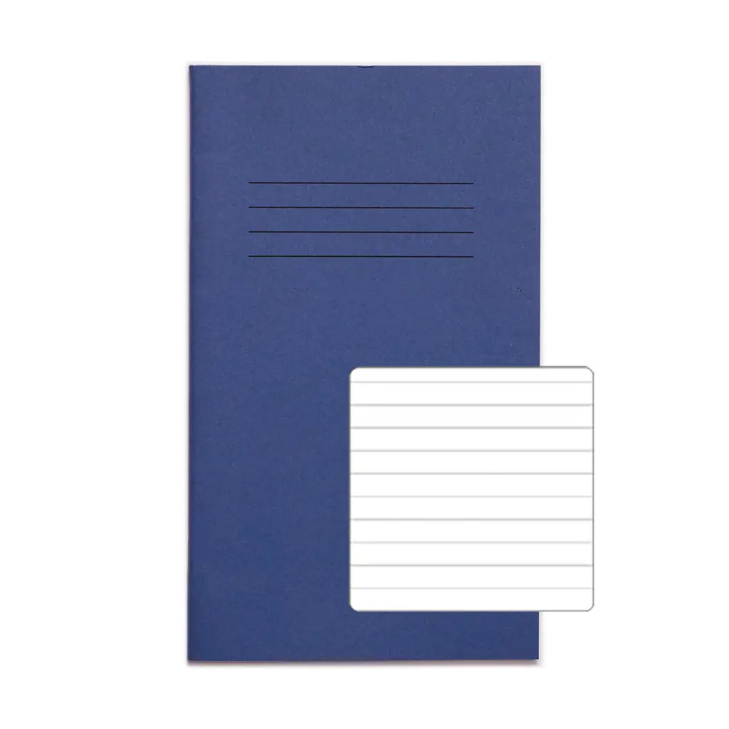 RHINO 200 x 120 Exercise Book 80 Page, Dark Blue, F8 (Pack of 100)
