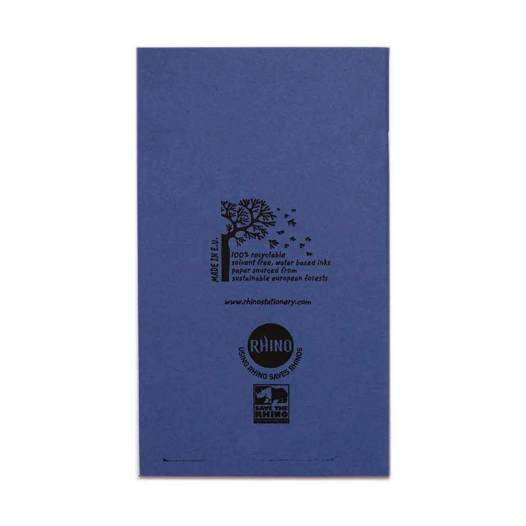 RHINO 200 x 120 Exercise Book 80 Page, Dark Blue, F8 (Pack of 100)