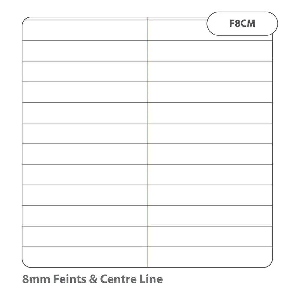 RHINO 8 x 4 Exercise Book 32 Page, Purple, F8CM (Pack of 100)