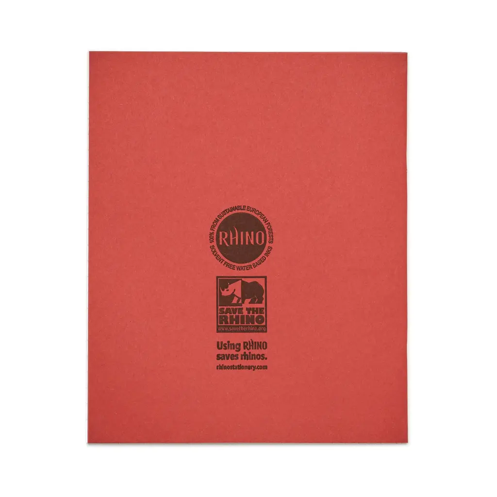 RHINO 8 x 6.5 Exercise Book 32 Page, Red, TB/F15 (Pack of 100)