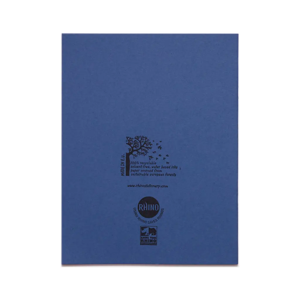 RHINO 8 x 6.5 Exercise Book 48 Page, Dark Blue, F8M (Pack of 100)