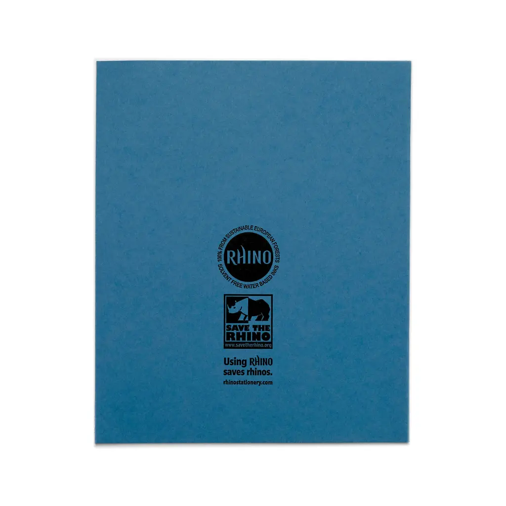 RHINO 8 x 6.5 Exercise Book 48 Page, Light Blue, F8M (Pack of 100)