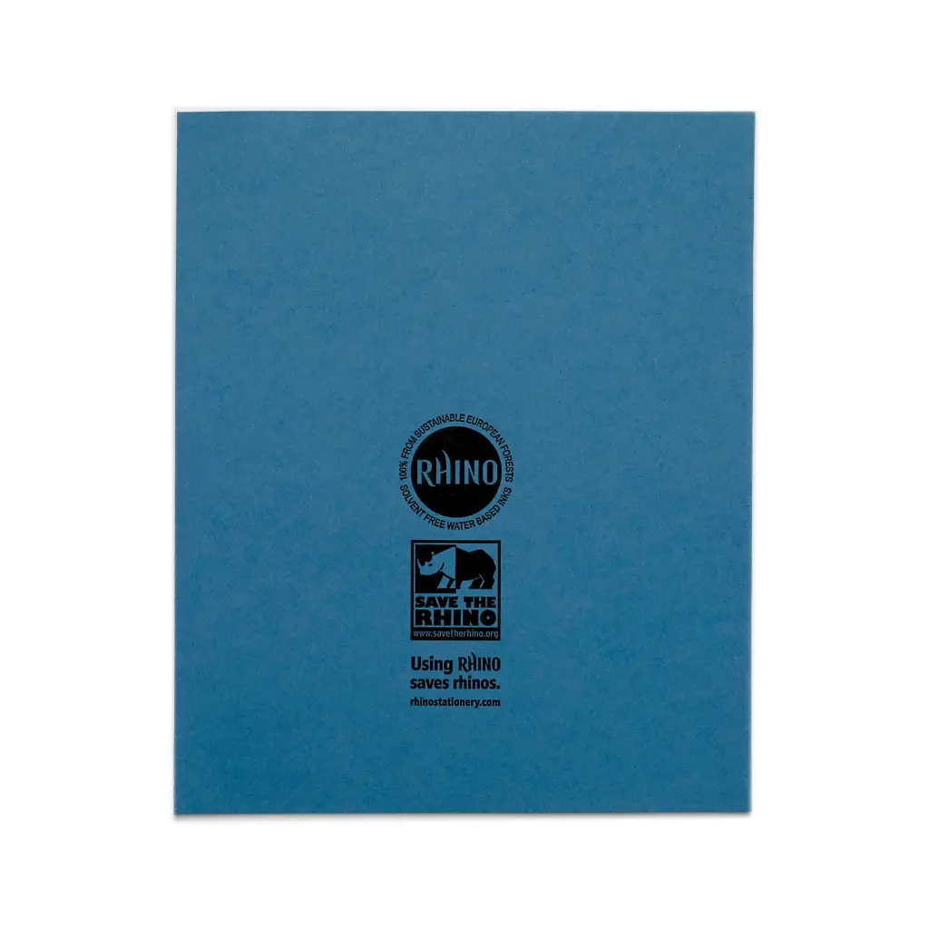 RHINO 8 x 6.5 Exercise Book 48 Page, Light Blue, S7 (Pack of 100)