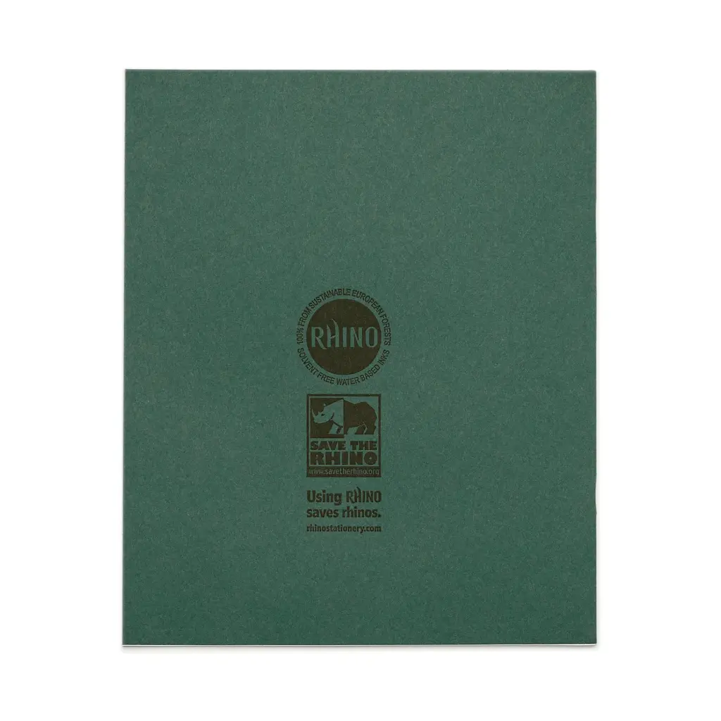 RHINO 8 x 6.5 Learn to Write Book 32 Page, Dark Green, Narrow-Ruled LTW4B:15R (Pack of 10)