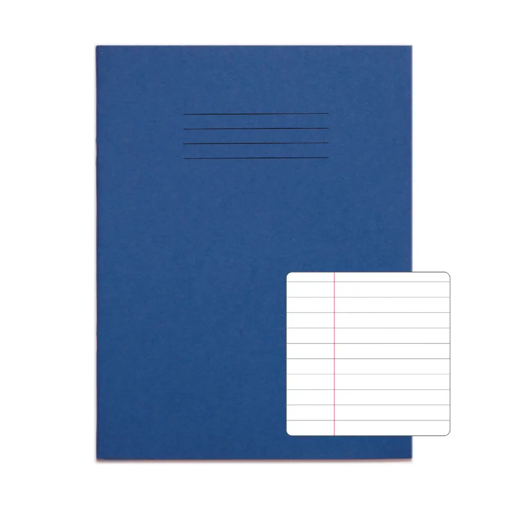 RHINO 9 x 7 Exercise Book 48 Page, Dark Blue, F8M (Pack of 100)
