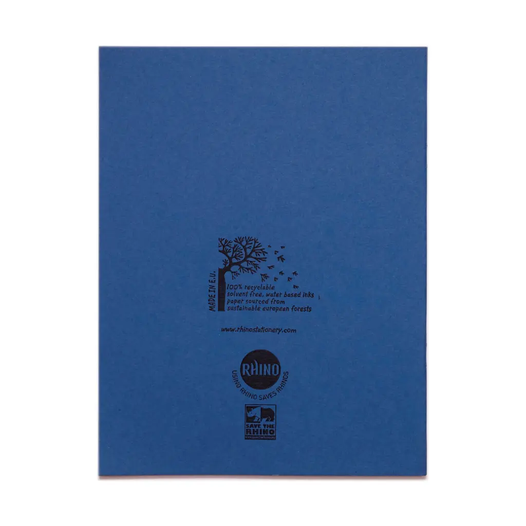 RHINO 9 x 7 Exercise Book 48 Page, Dark Blue, F8M (Pack of 100)
