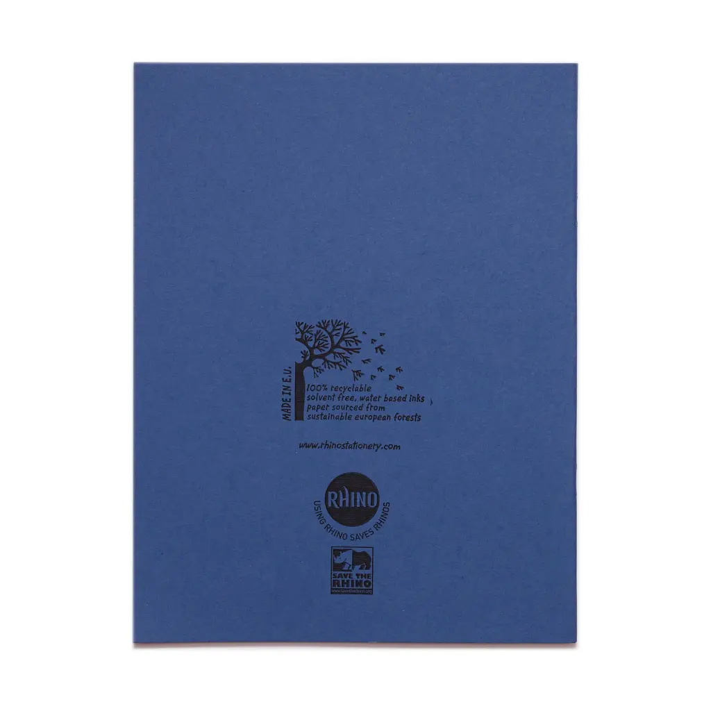 RHINO 9 x 7 Exercise Book 48 Page, Light Blue, F8M (Pack of 100)