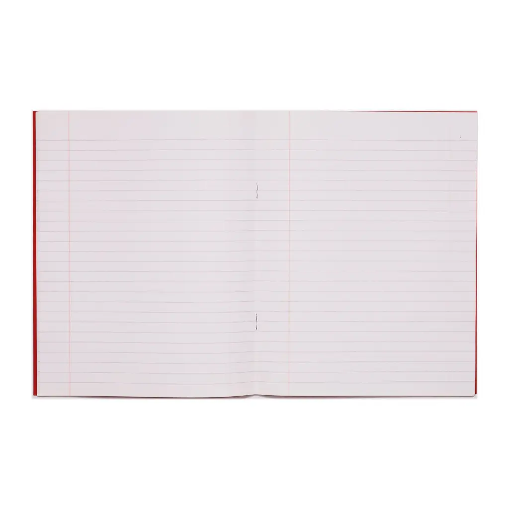 RHINO 9 x 7 Exercise Book 64 Page  F8M Red (Pack of 100)