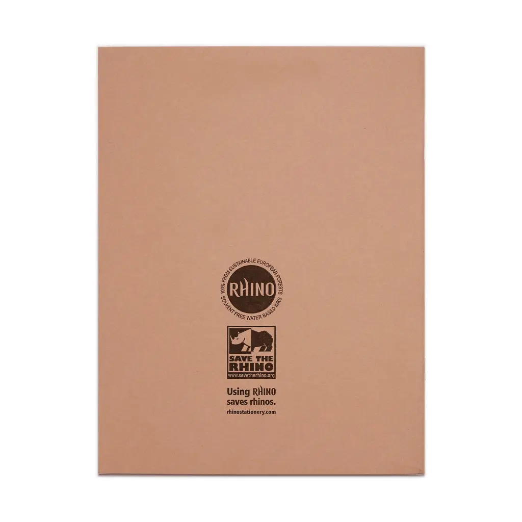 RHINO 9 x 7 Exercise Book 80 Page, Buff, F8M (Pack of 100)