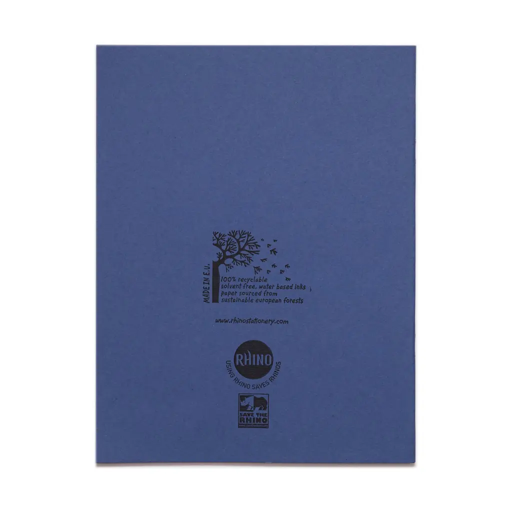 RHINO 9 x 7 Exercise Book 80 Page, Dark Blue, F8M (Pack of 100)