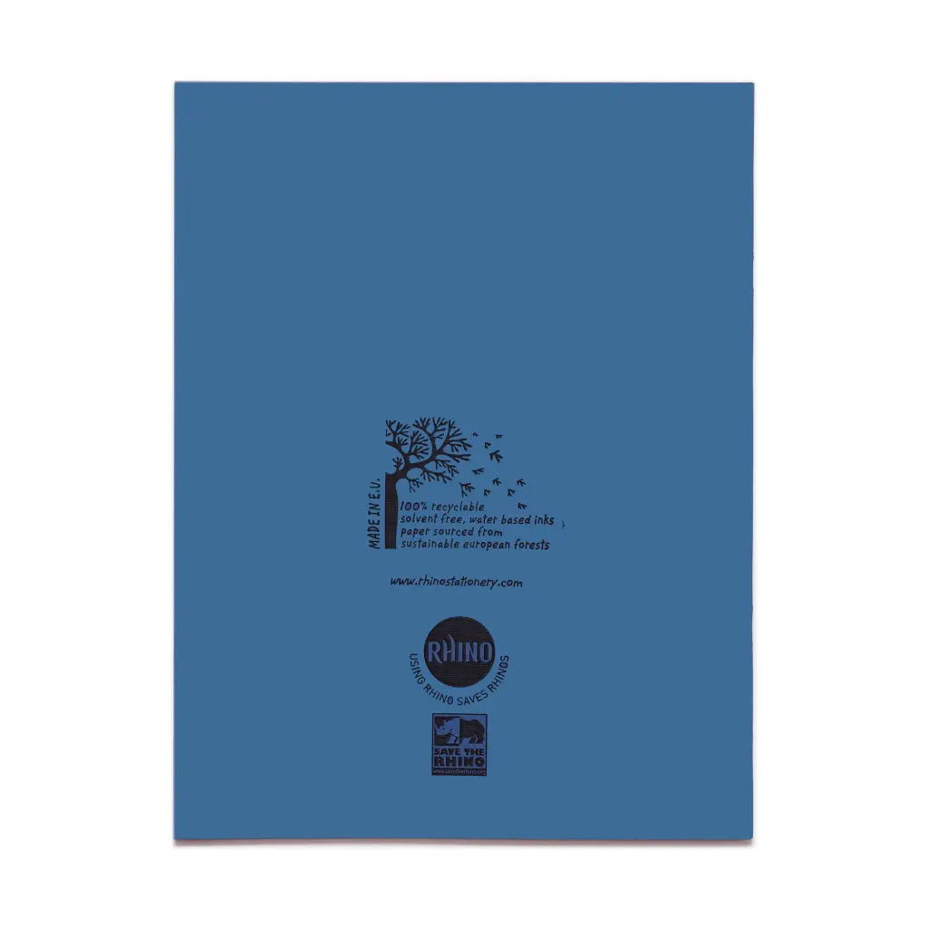 RHINO 9 x 7 Exercise Book 80 Page, Light Blue, S7 (Pack of 100)