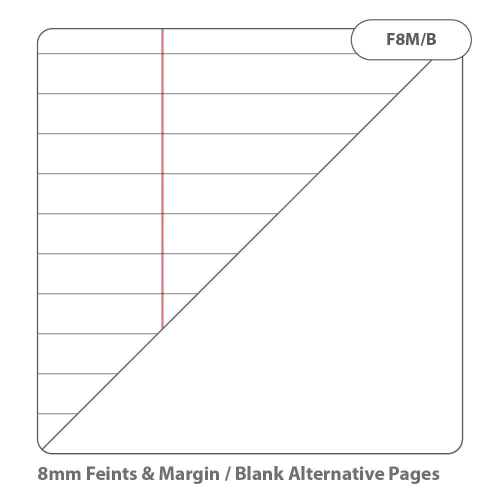 RHINO 9 x 7 Exercise Book 80 Page, Orange, F8M/B (Pack of 100)