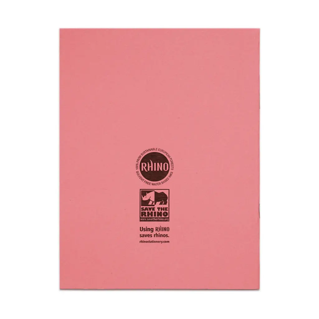 RHINO 9 x 7 Exercise Book 80 Page, Pink, B (Pack of 100)