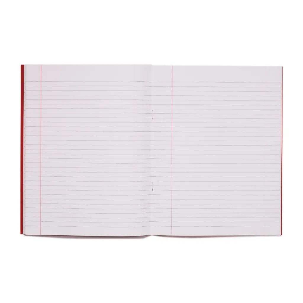 RHINO 9 x 7 Exercise Book 80 Page, Red, F6M (Pack of 100)