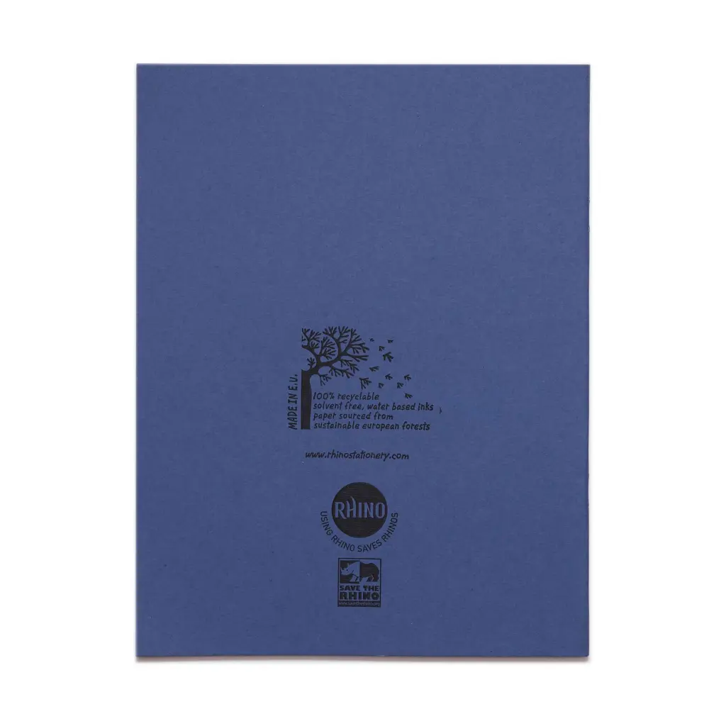 RHINO 9 x 7 Exercise Book 96 Page, Dark Blue, F8M (Pack of 100)