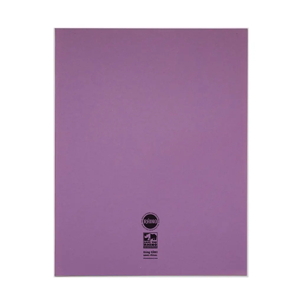RHINO A3+ Exercise Book 40 Page Purple Plain (Pack of 30)