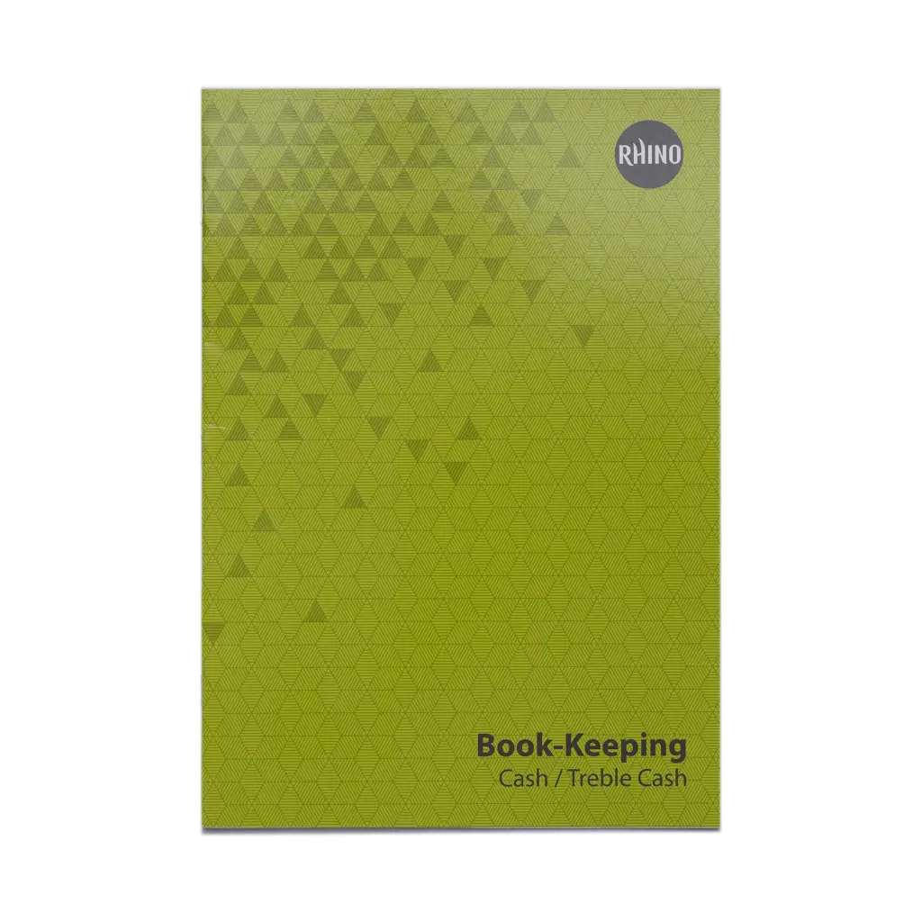 RHINO A4 Book-keeping Book 32 Page, Cash Ruling (Pack of 12)