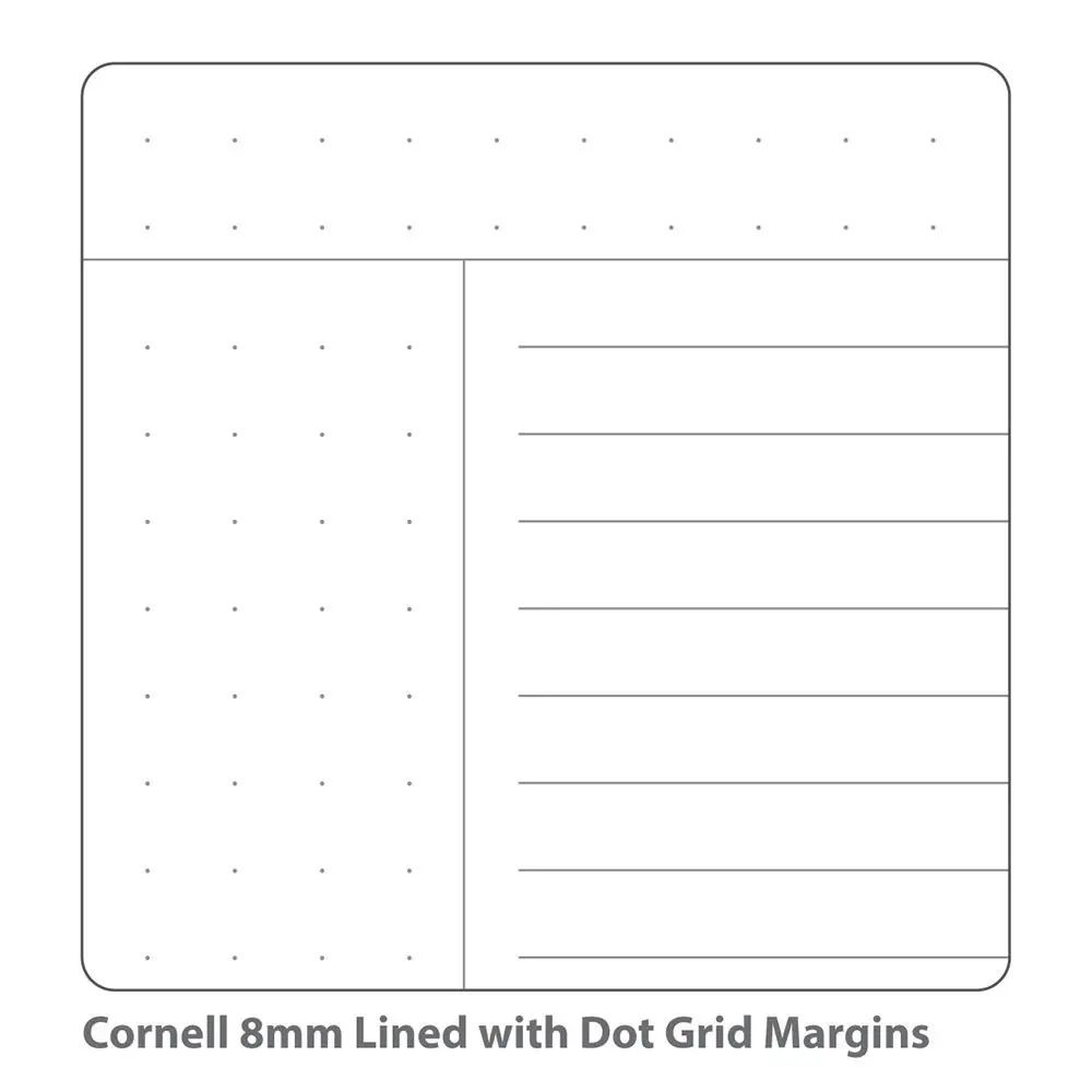 RHINO A4 Cornell Exercise Book 80 Page Purple 8mm Ruled (Pack of 50)