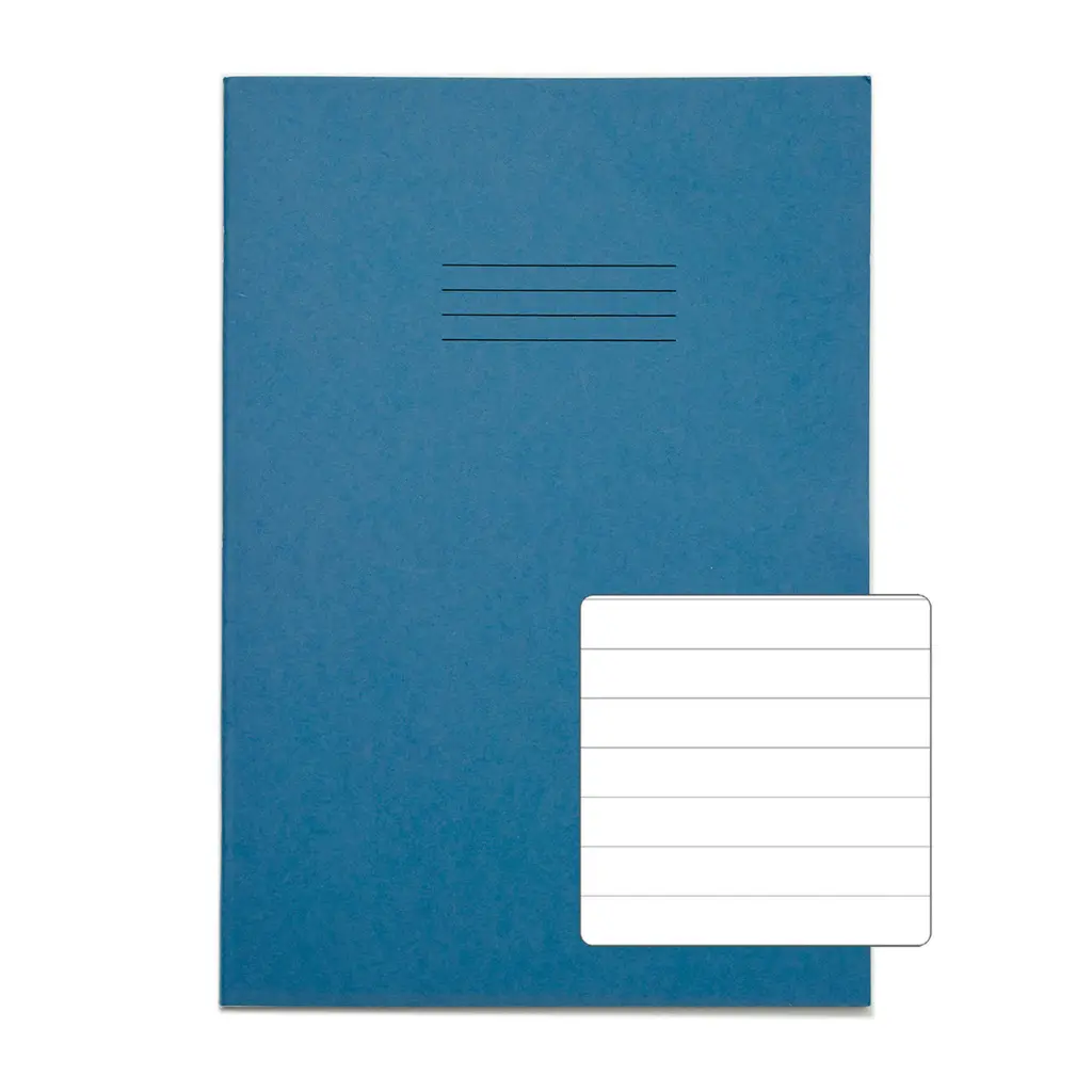RHINO 13 x 9 Oversized Exercise Book 40 Page, Light Blue, F12 (Pack of 100)