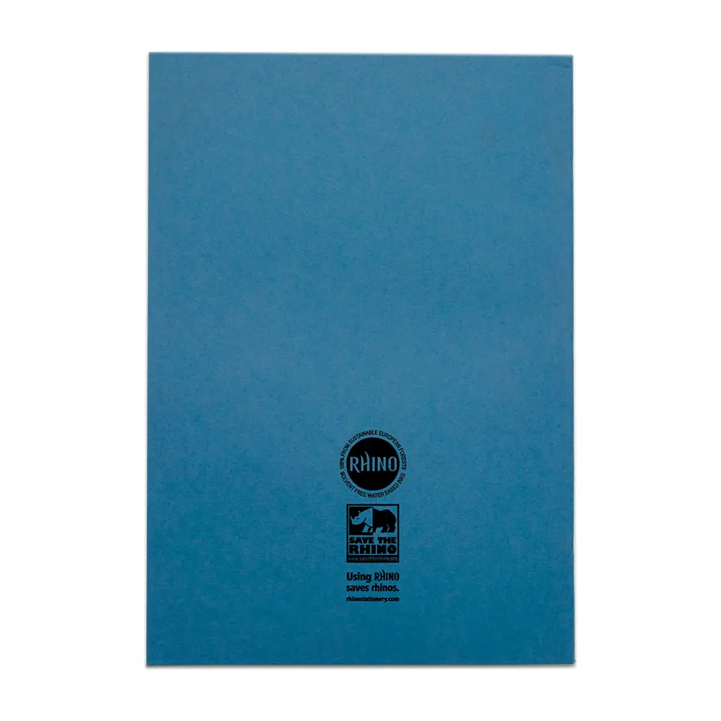 RHINO 13 x 9 Oversized Exercise Book 40 Page, Light Blue, S7 (Pack of 100)