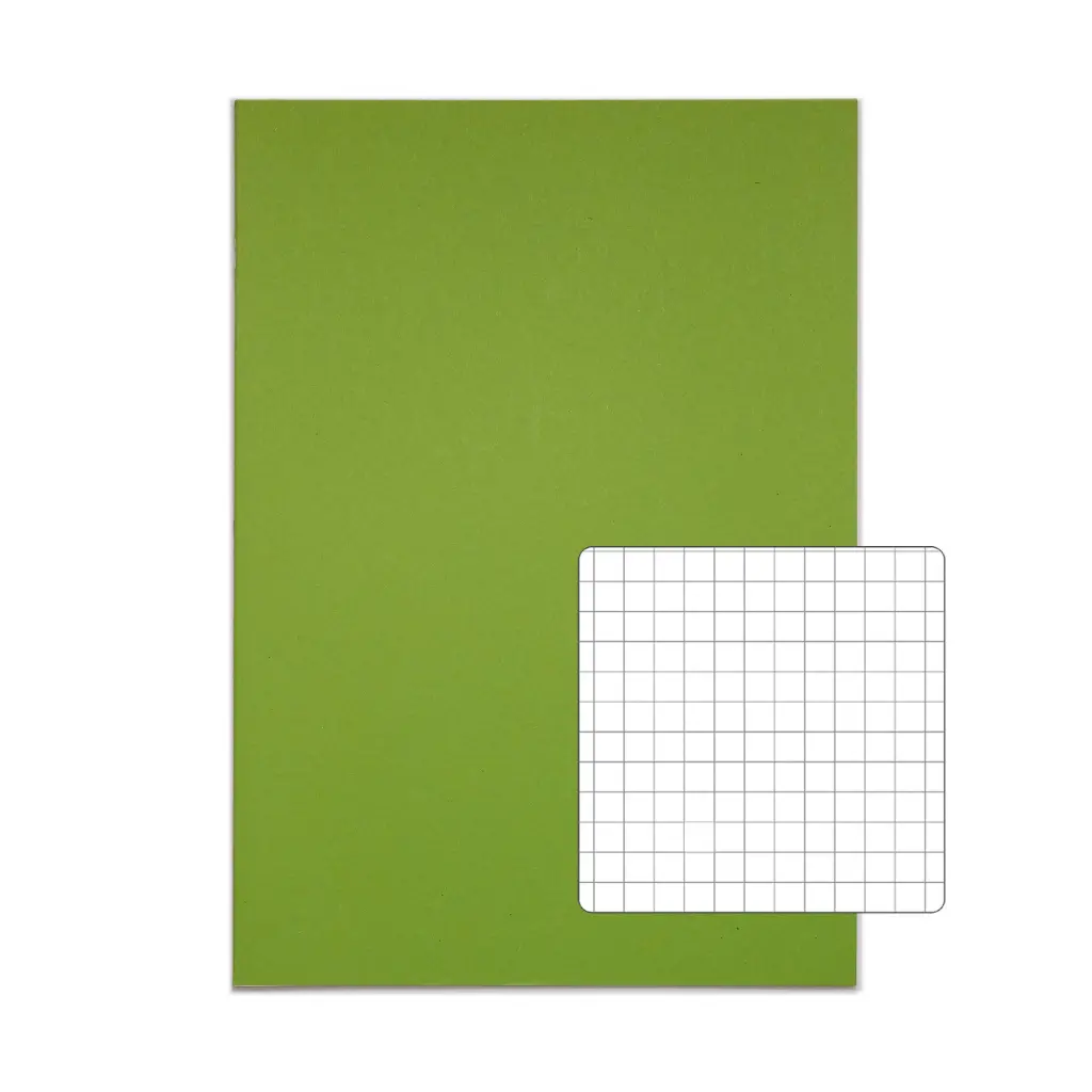 RHINO 13 x 9 Oversized Exercise Book 40 Page, Light Green, S7 (Pack of 100)