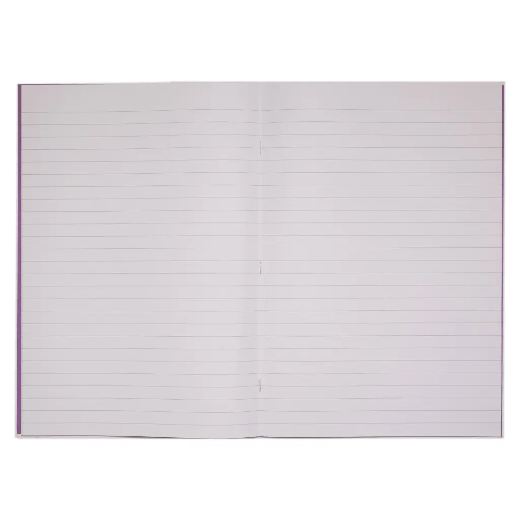 RHINO 13 x 9 Oversized Exercise Book 40 Page, Purple, F12 (Pack of 100)