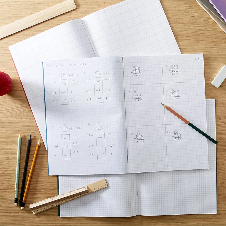 RHINO 13 x 9 Oversized Exercise Book 40 Page, Red, S7 (Pack of 100)