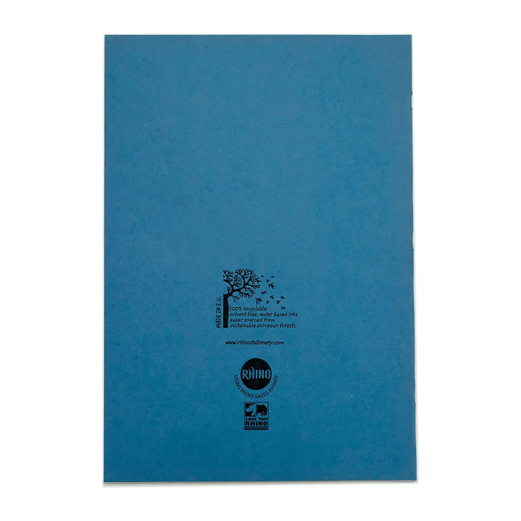 RHINO 13 x 9 Oversized Exercise Book 48 Page, Light Blue, TB/F12 (Pack of 50)