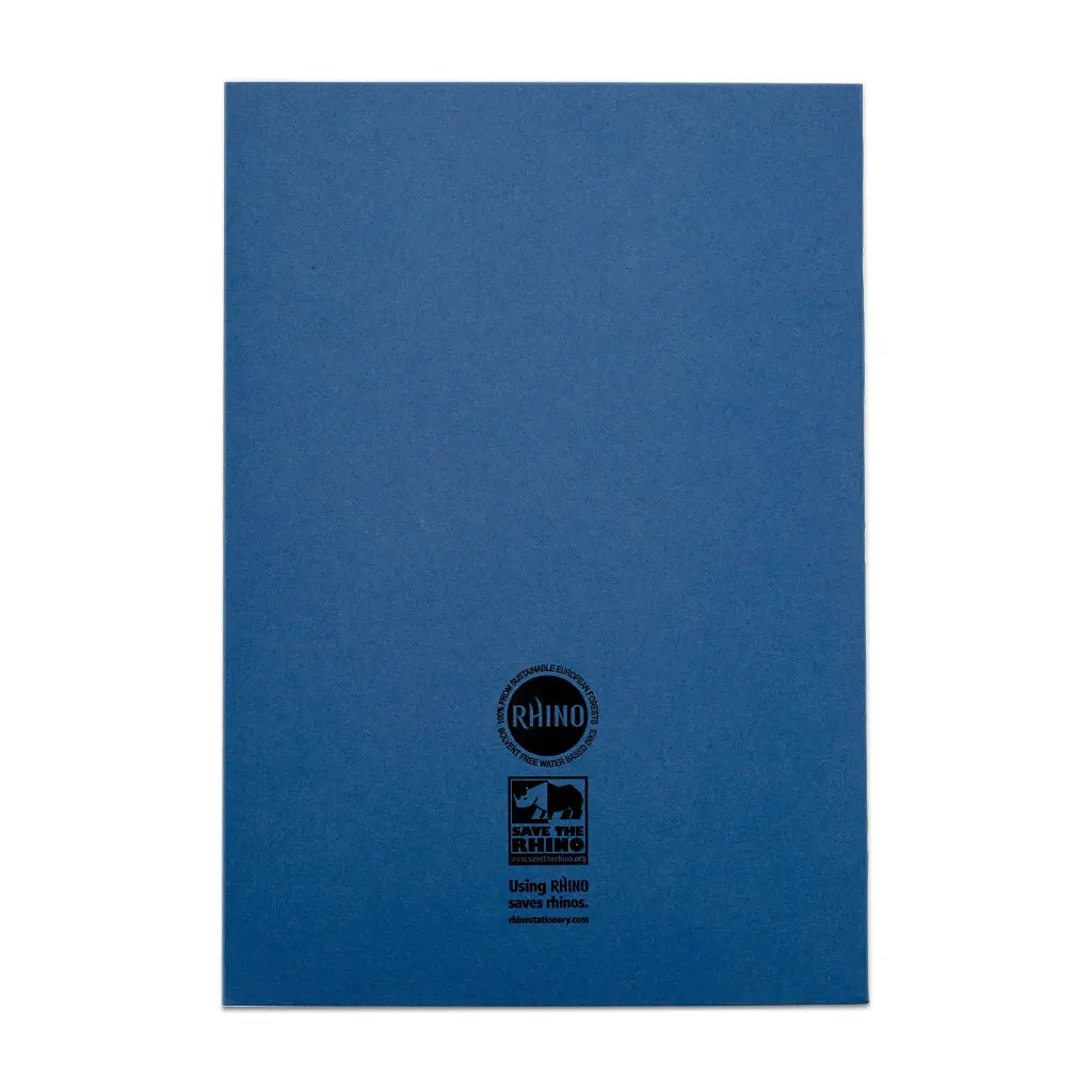 RHINO A4 Exercise Book 64 Page, Dark Blue, F8M (Pack of 50)