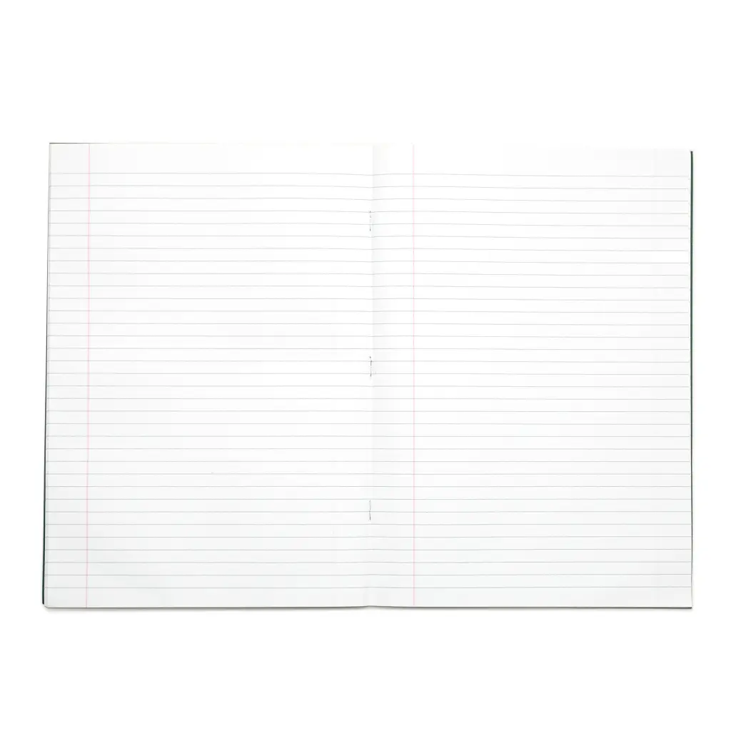 RHINO A4 Exercise Book 64 Page, Dark Green, F8M (Pack of 50)