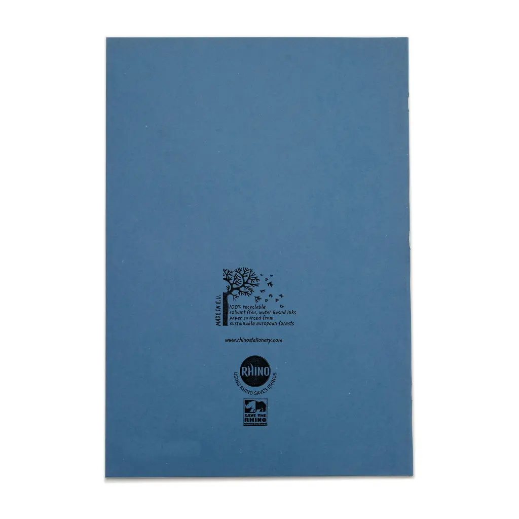 RHINO A4 Exercise Book 64 Page, Light Blue, F8/B (Pack of 50)