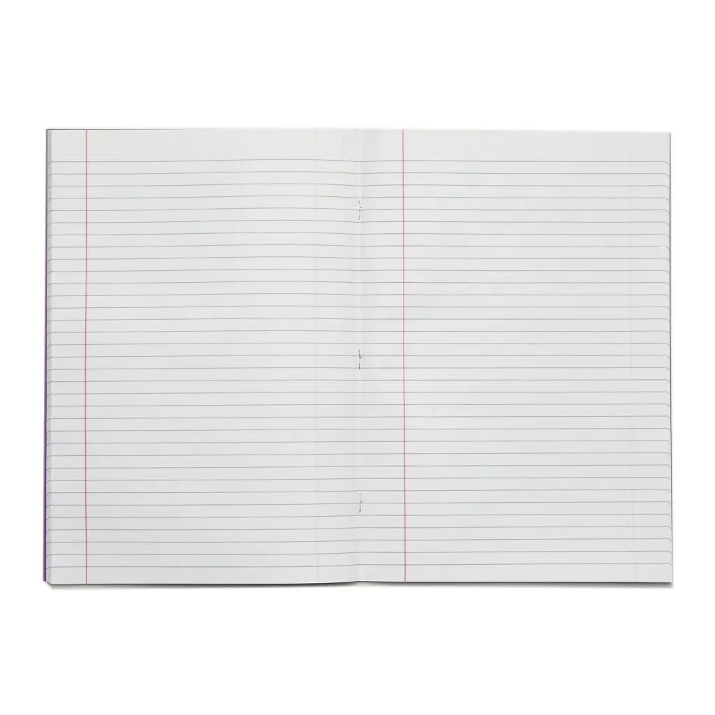 RHINO A4 Exercise Book 64 Page, Purple, F8M (Pack of 50)