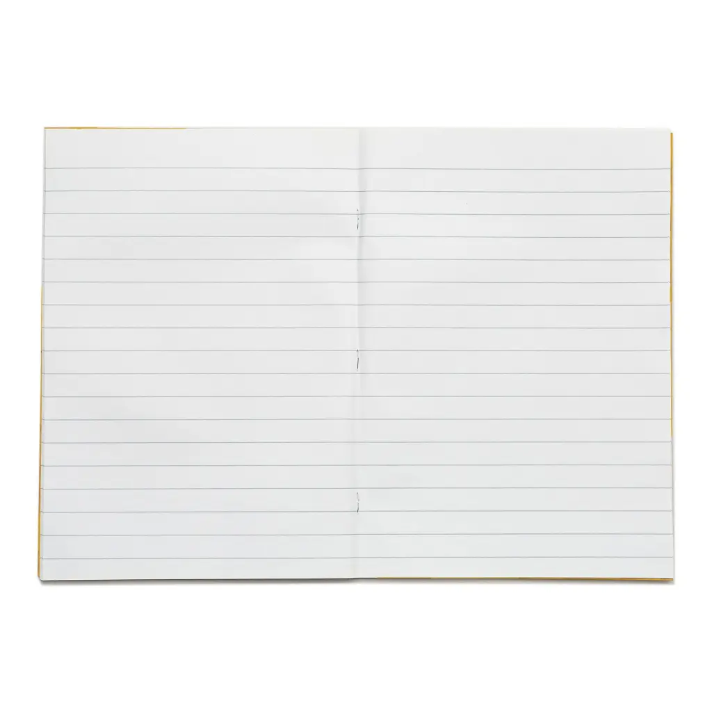 RHINO A4 Exercise Book 64 Page, Yellow, F15 (Pack of 50)