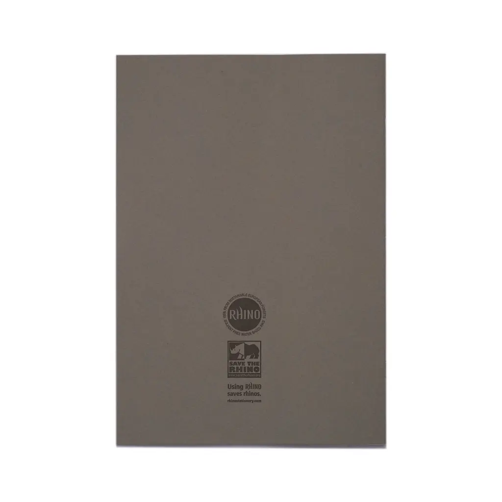 RHINO A4 Exercise Book 80 Page, Grey, F8M (Pack of 50)
