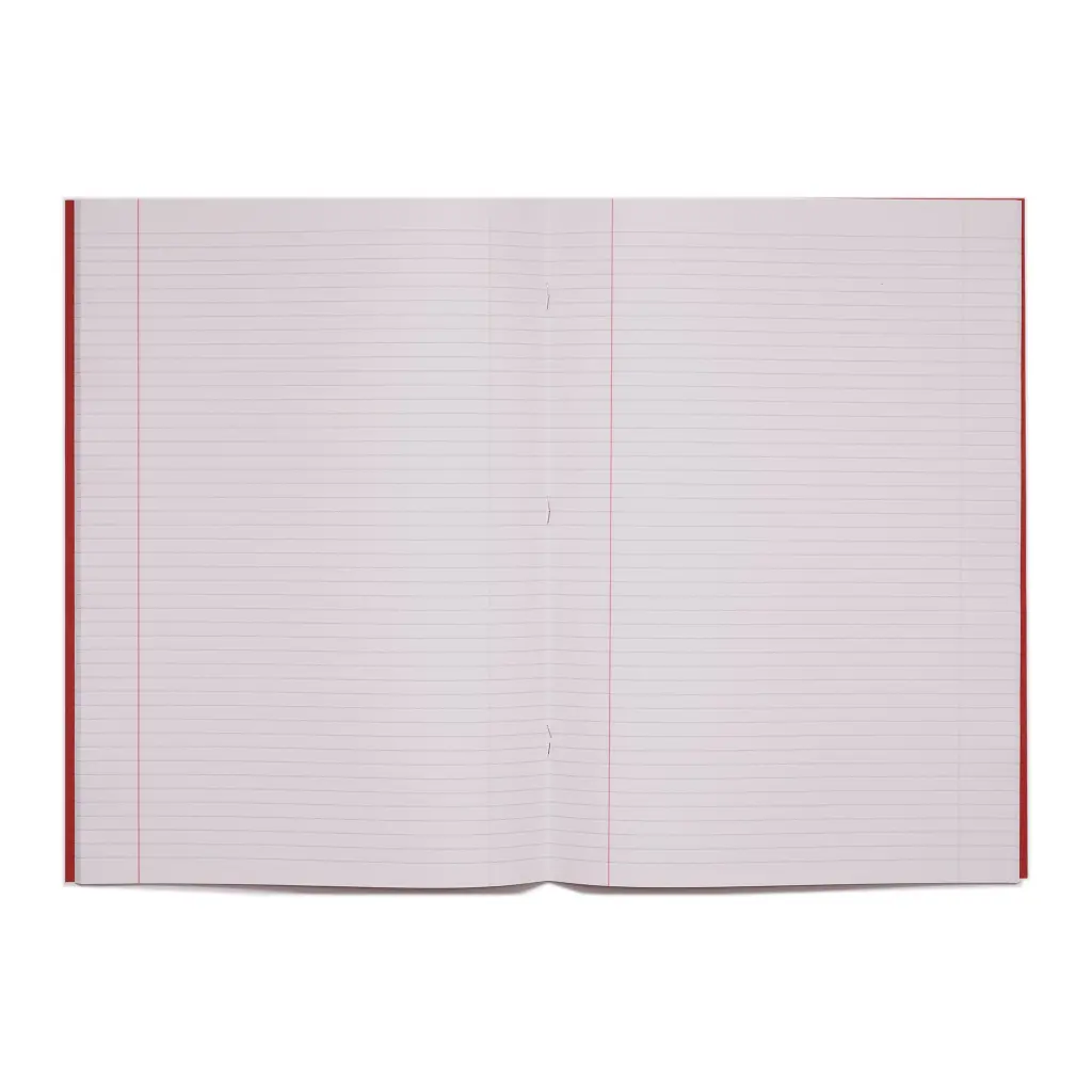 RHINO A4 Exercise Book 80 Page, Red, F6M (Pack of 50)