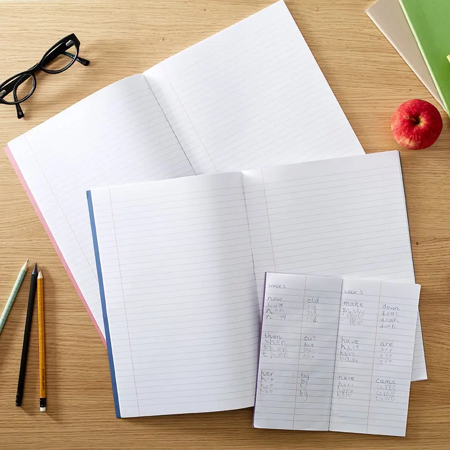 RHINO 13 x 9 Oversized Exercise Book 80 Page, Red, F8M (Pack of 50)