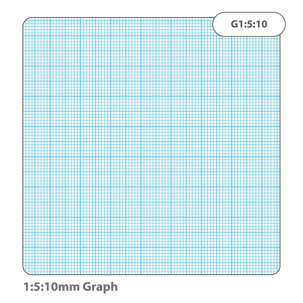 RHINO A4 Graph Paper 500 Leaf, 1:5:10 Graph Ruling