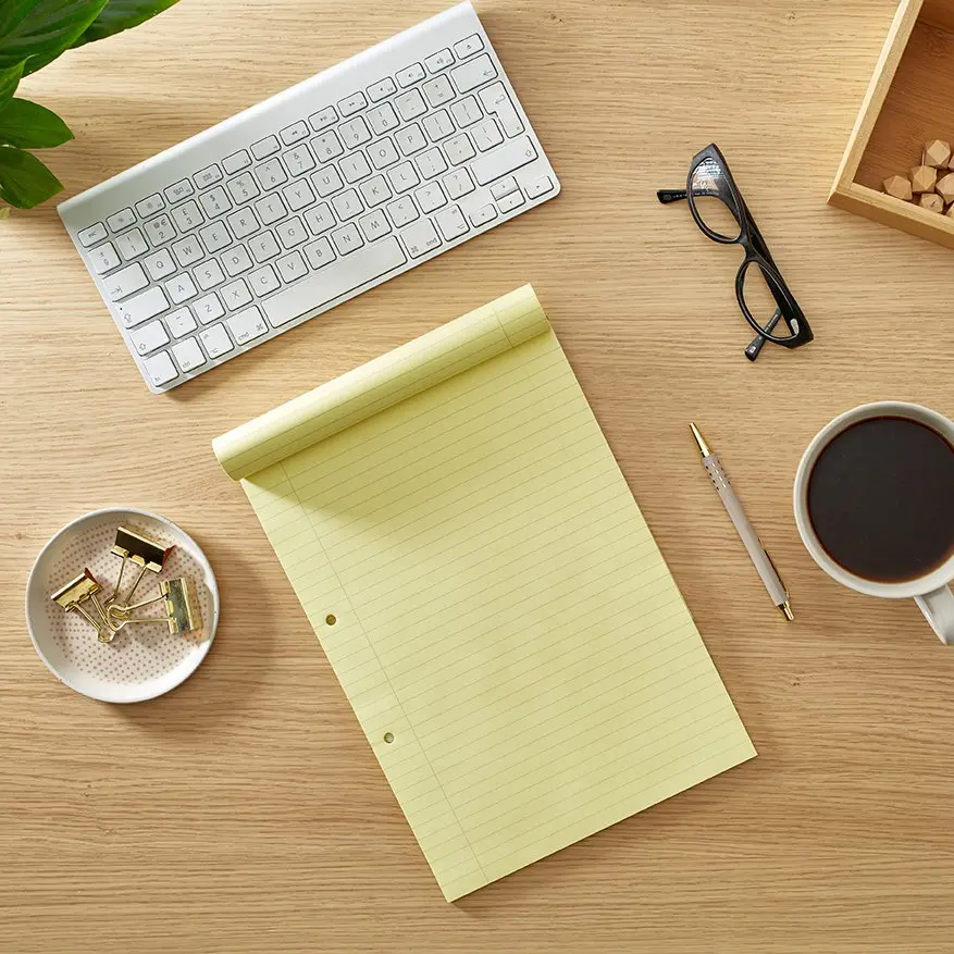 RHINO A4 Special Refill Pad 50 Leaf, Yellow Tinted Paper, F8M (Pack of 6)