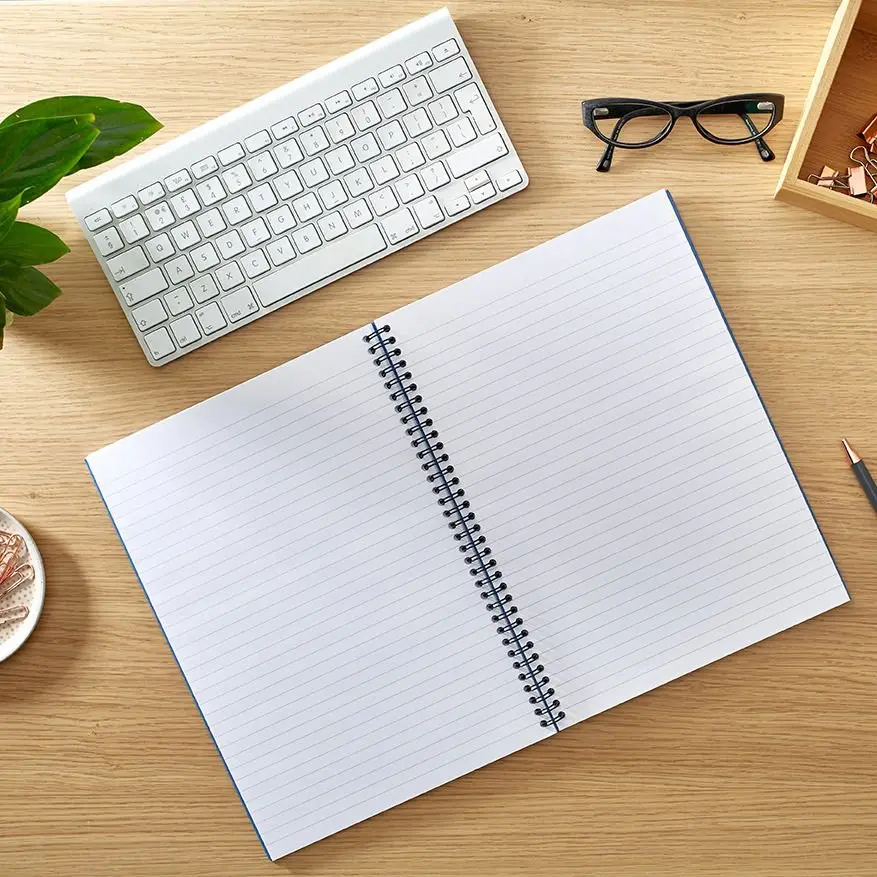 RHINO A4 Twinwire Casebound Book 160 Page, F8 (Pack of 5)