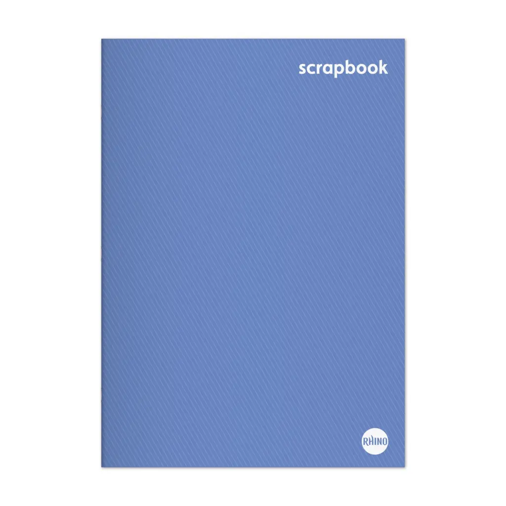 RHINO 13 x 9 Scrapbook 24 Page Blue Sugar Paper (Pack of 12)