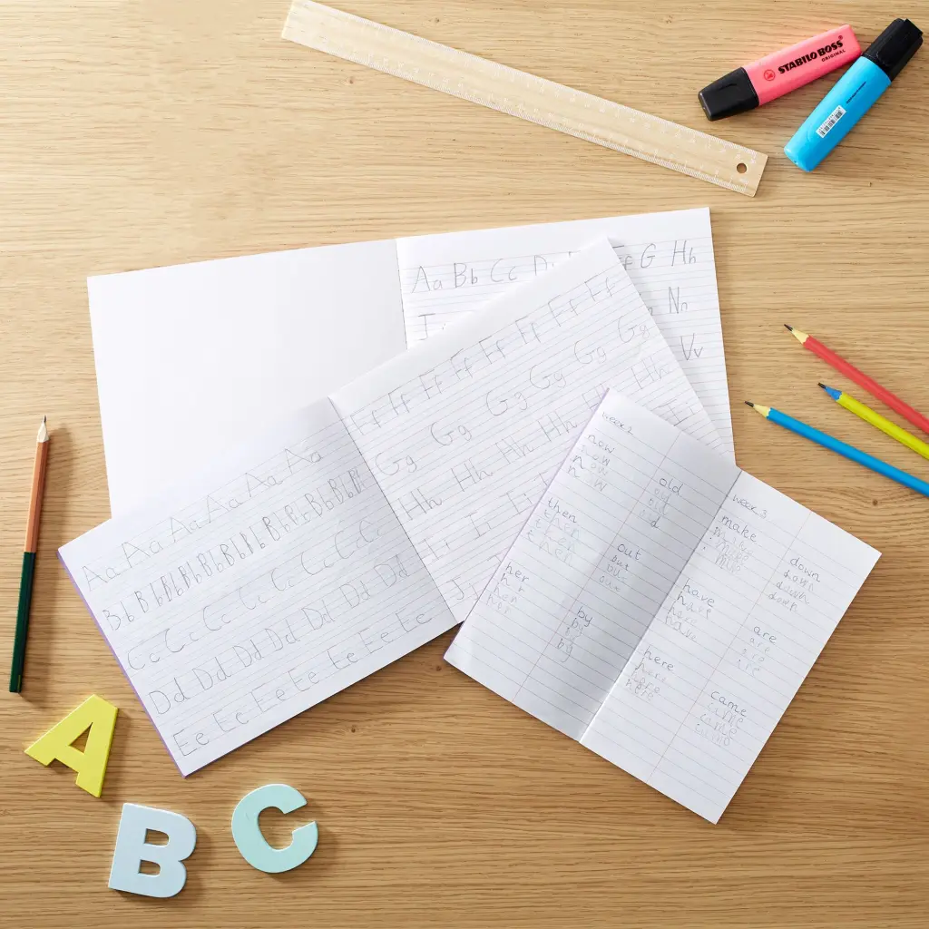 RHINO 6.5 x 8 Learn to Write Book 32 Page, Wide-Ruled LTW6B:20R (Pack of 25)