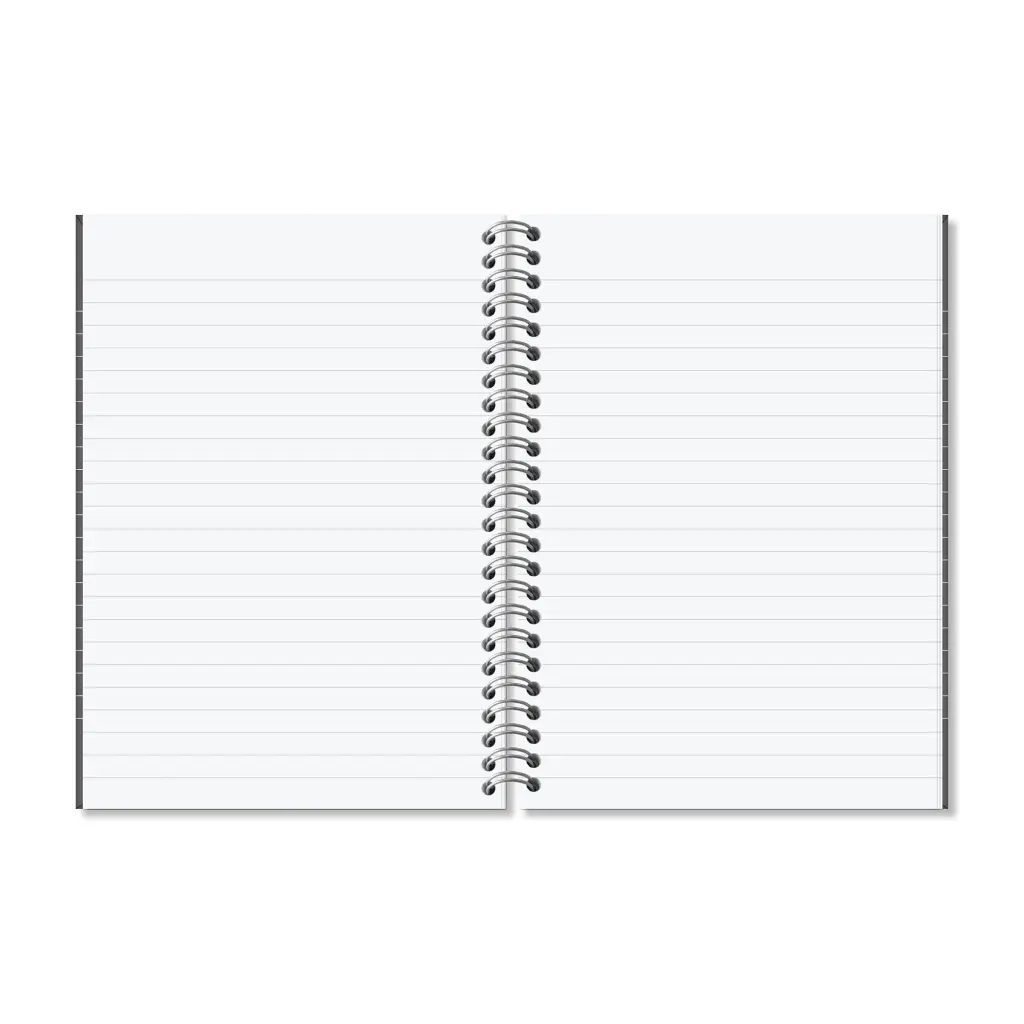 RHINO Everyday A5 Twinwire Hardback Notebook 160 Pages / 80 Leaf 8mm Lined (Pack of 3)