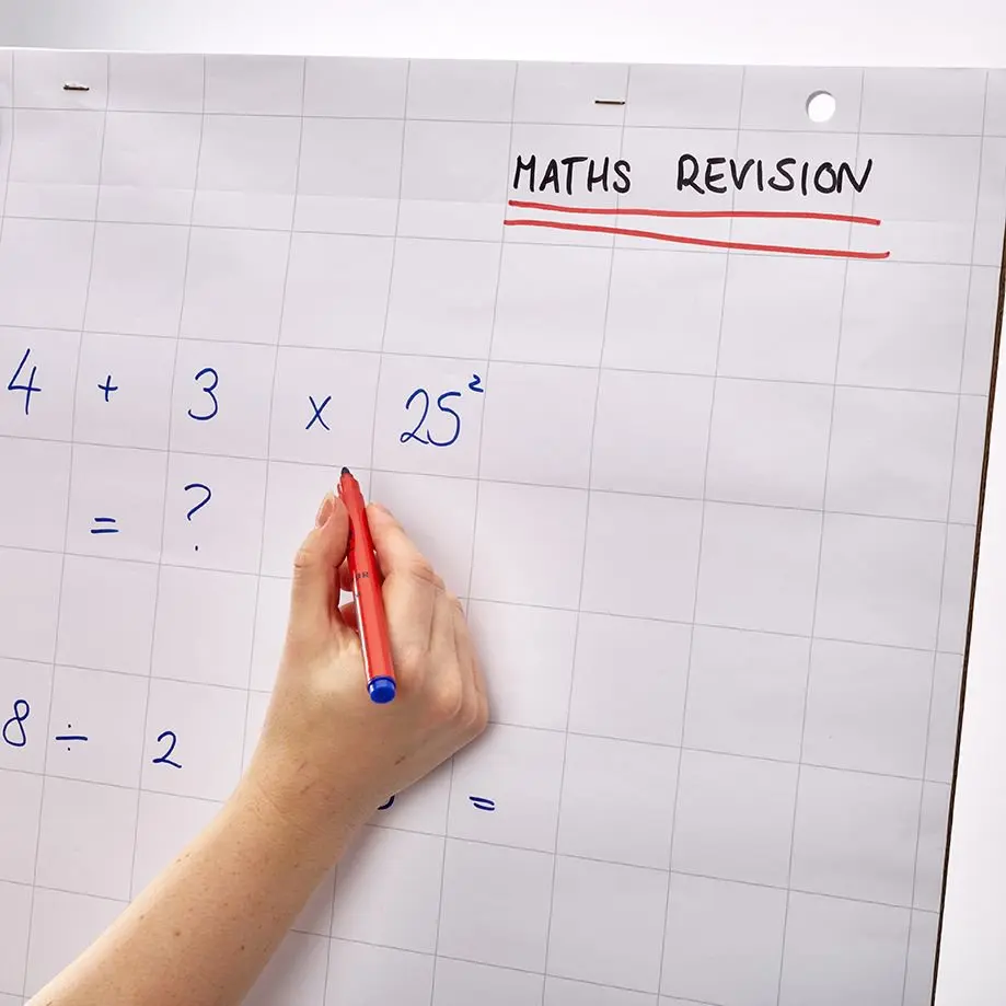 RHINO Office A1 Flip Chart Pad 40 Leaf 20mm Squared with Plain Reverse (Pack of 10)