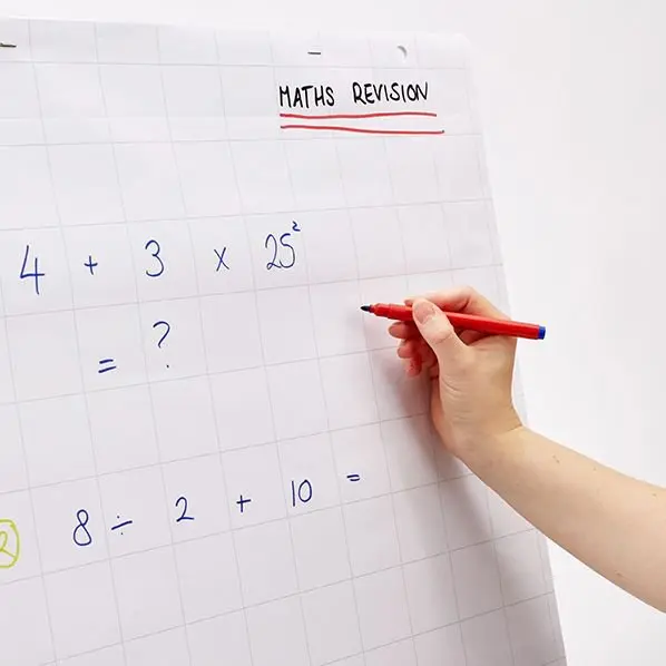 RHINO Office A1 Flip Chart Pad 40 Leaf 20mm Squared with Plain Reverse (Pack of 10)