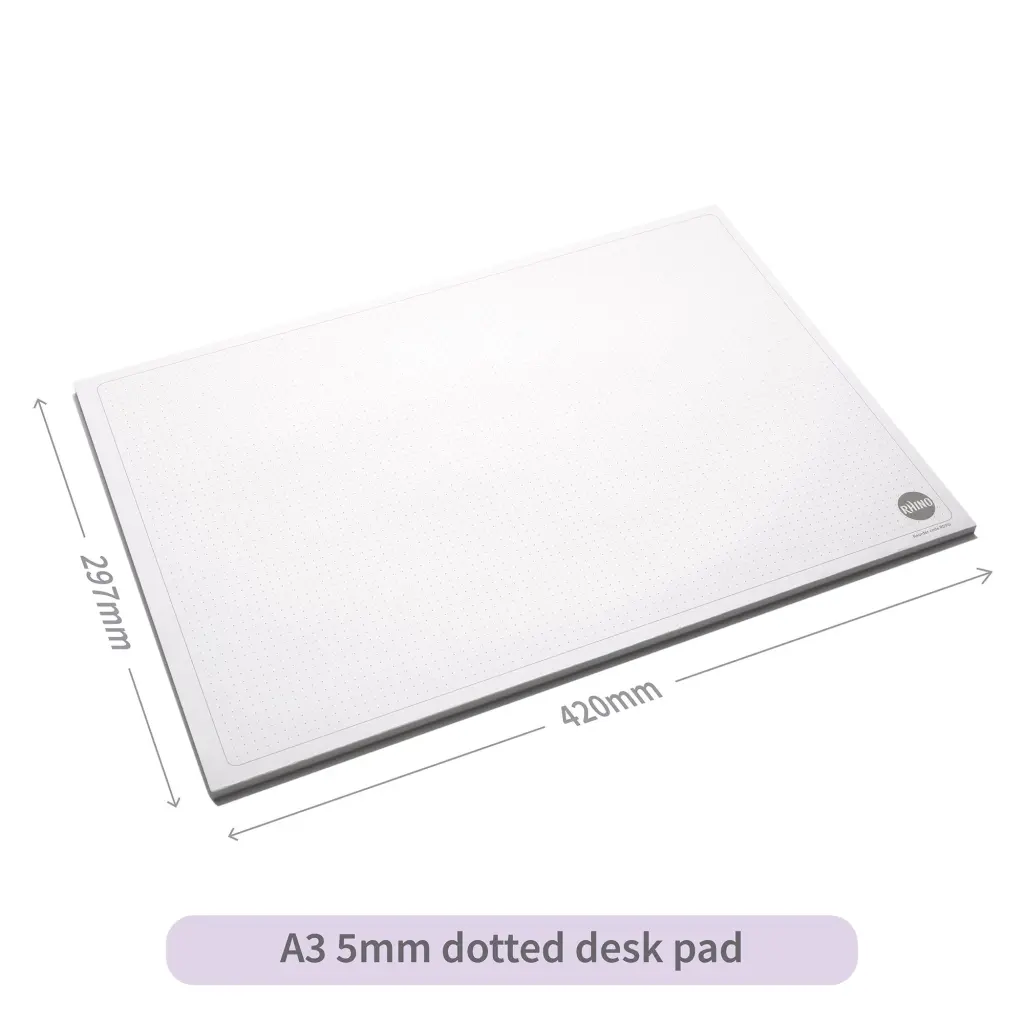 RHINO Office A3 Desk Pad 50 Sheets 5mm Dotted 90gsm FSC Paper